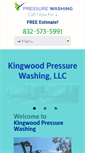 Mobile Screenshot of kingwoodpressurewashing.com